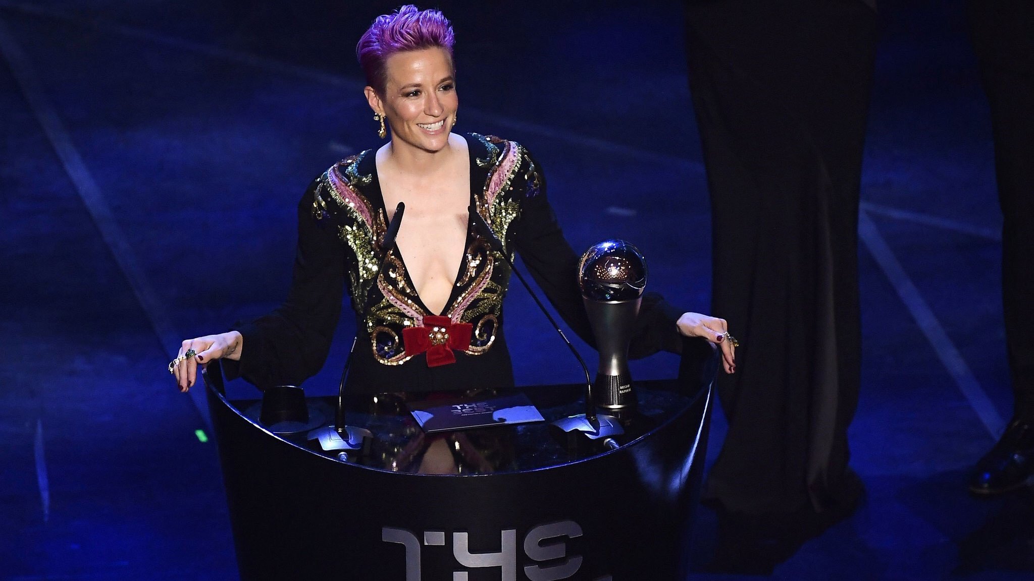 Megan Rapinoe fue premiada con el The Best de la FIFA a la mejor jugadora de 2019