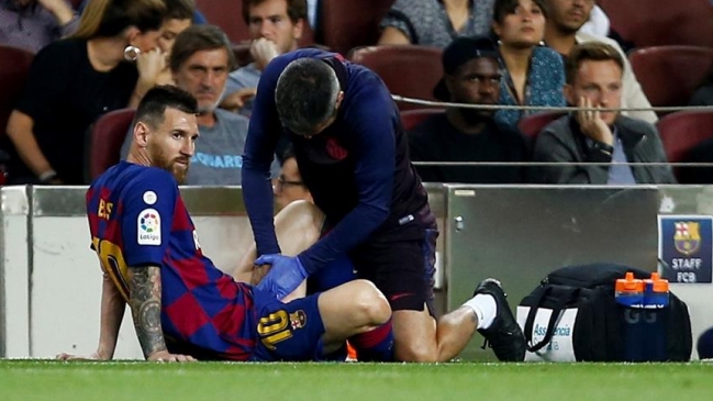 Ernesto Valverde: La salida de Messi fue por precaución, no parece nada grave