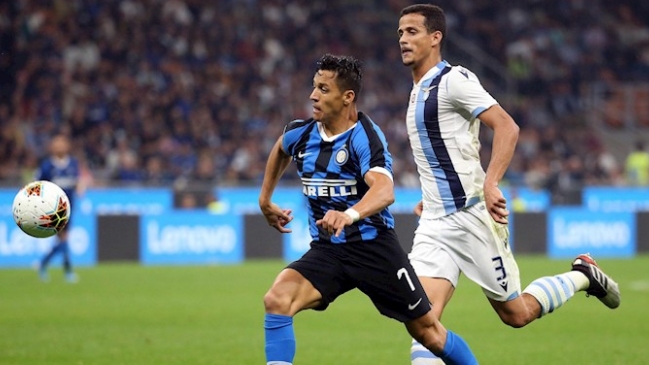 Alexis Sánchez sumó minutos en triunfo de Inter de Milán sobre Lazio en el Calcio