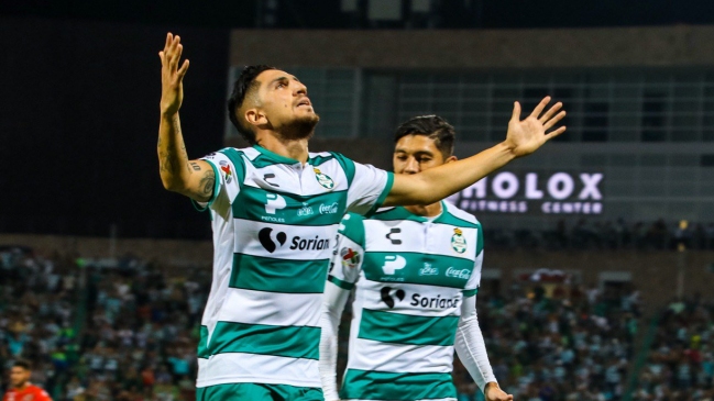 Diego Valdés anotó en goleada de Santos Laguna sobre Veracruz de Bryan Carrasco