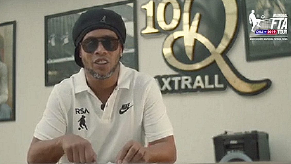 Ronaldinho jugará fútbol tenis en Estación Central