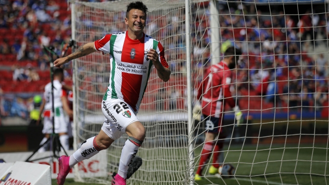 Roberto Gutiérrez golpeó de entrada a la U y abrió el marcador para Palestino