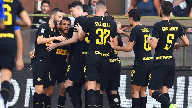 Inter de Milán estiró su racha perfecta en la Serie A de la mano de Alexis Sánchez