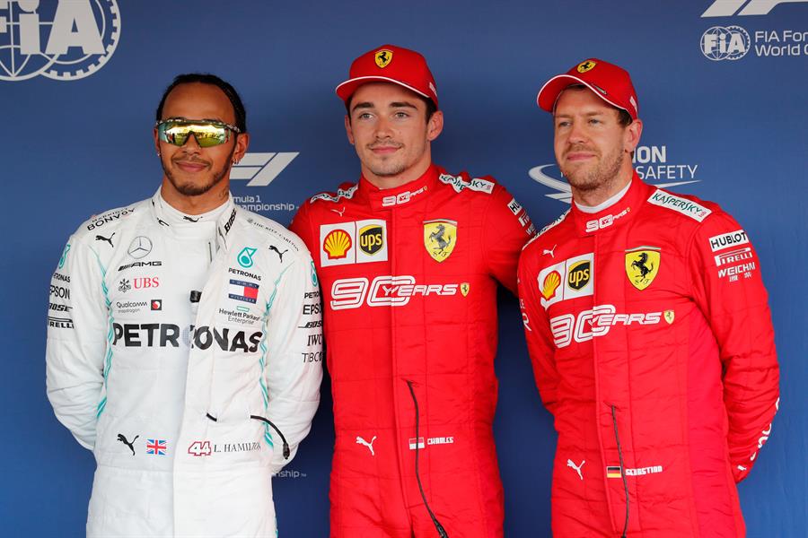 Leclerc, Hamilton y Vettel fueron los más rápidos en la qualy del GP de Rusia