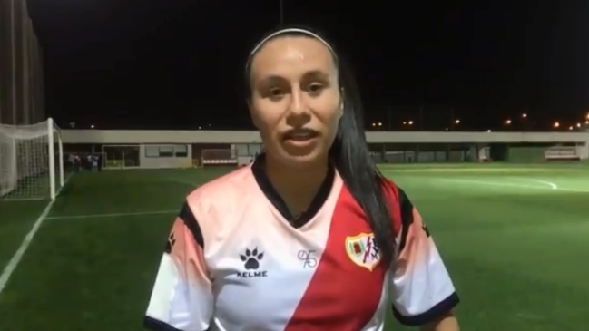 Camila Sáez anotó un golazo de tiro libre y le dio el triunfo a Rayo Vallecano ante Sporting Huelva