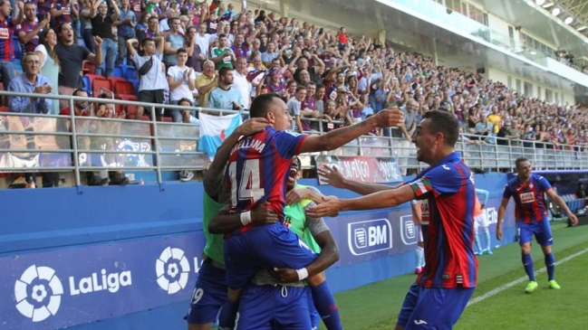 Fabián Orellana figuró con un gol en triunfo de Eibar sobre Celta en la liga española