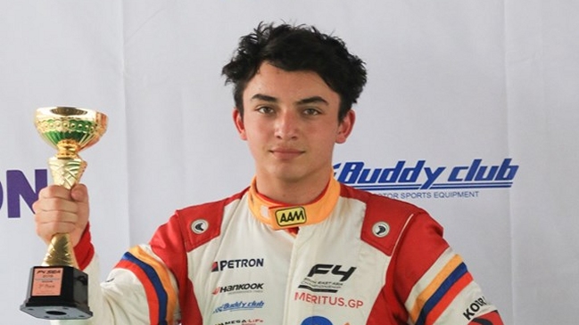 Nicolás Pino tuvo un meritorio quinto puesto en su debut en la F4