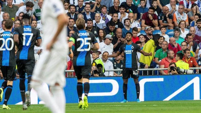 Jugador de Brujas celebró como Ronaldo al marcar doblete en el “Santiago Bernabéu”