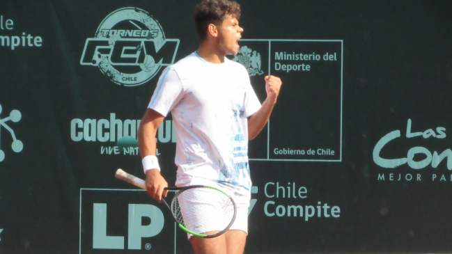 Nicolás Bruna sacó la cara por Chile en el cuadro masculino de la Copa Las Condes