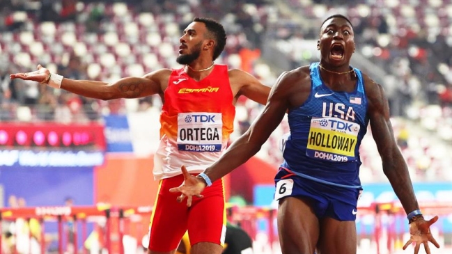 Grant Holloway se proclamó campeón de los 110 metros vallas en Doha