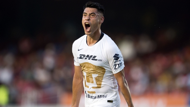 Felipe Mora marcó un doblete para Pumas ante Atlético San Luis en Copa México