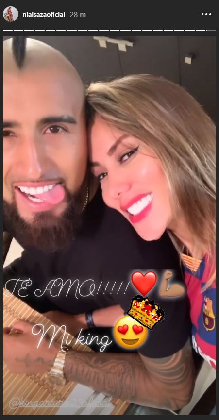 La romántica felicitación de Sonia Isaza a Arturo Vidal