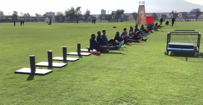 El plantel de la U sigue alistándose para el Superclásico del sábado