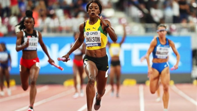 Jamaica firmó un categórico triunfo en la posta 4×100 femenina