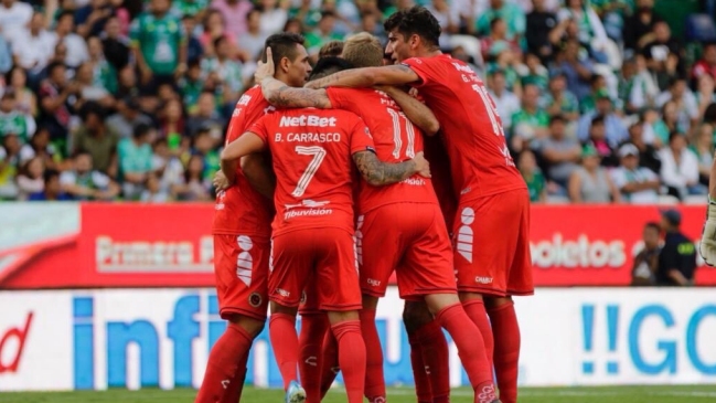 Bryan Carrasco volvió a marcar en empate de Veracruz ante León en México