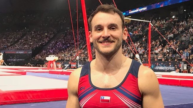 Tomás González tuvo destacada actuación en el Mundial de Gimnasia de Stuttgart