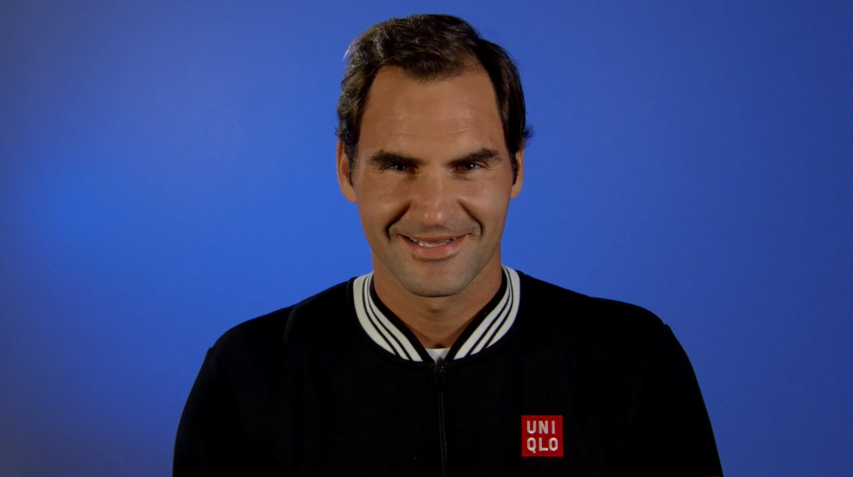 El “Chi chi le le” de Federer para promocionar su exhibición en Santiago