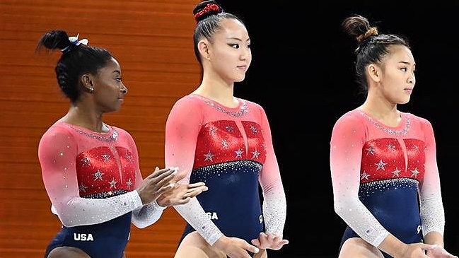 Simone Biles guió al equipo de Estados Unidos al título en el Mundial de Gimnasia