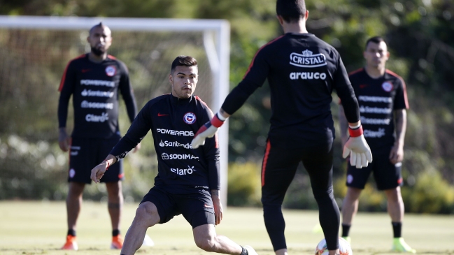 Con Diego Rubio como titular: Rueda probó alineaciones en entrenamiento con la sub 17