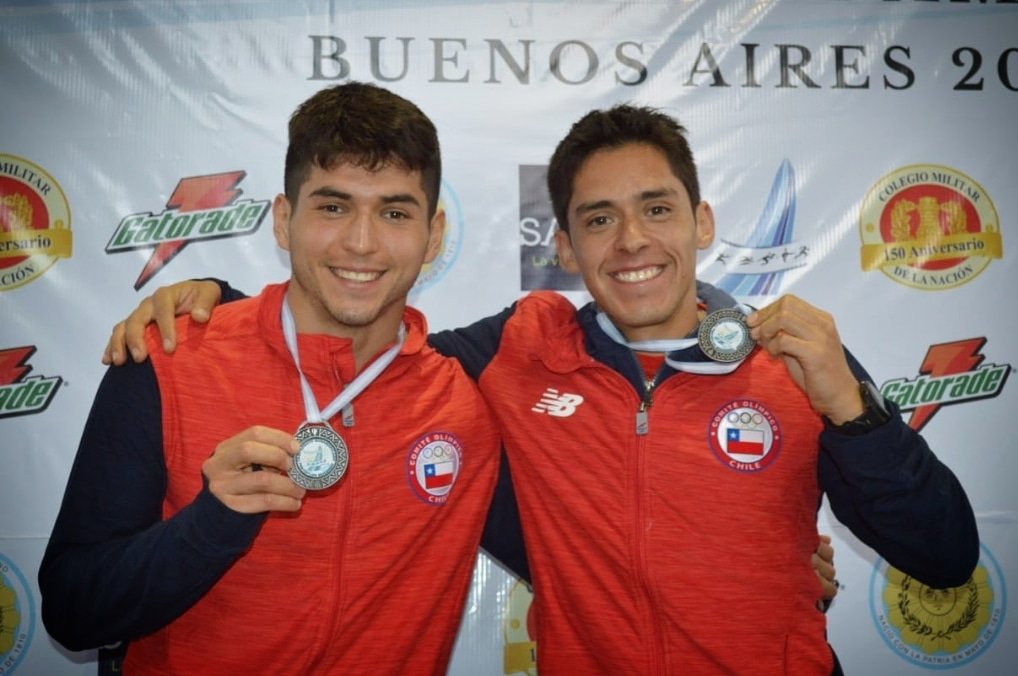 Bustos y Ortiz ganaron medalla de plata en el Sudamericano de Pentatlón Moderno