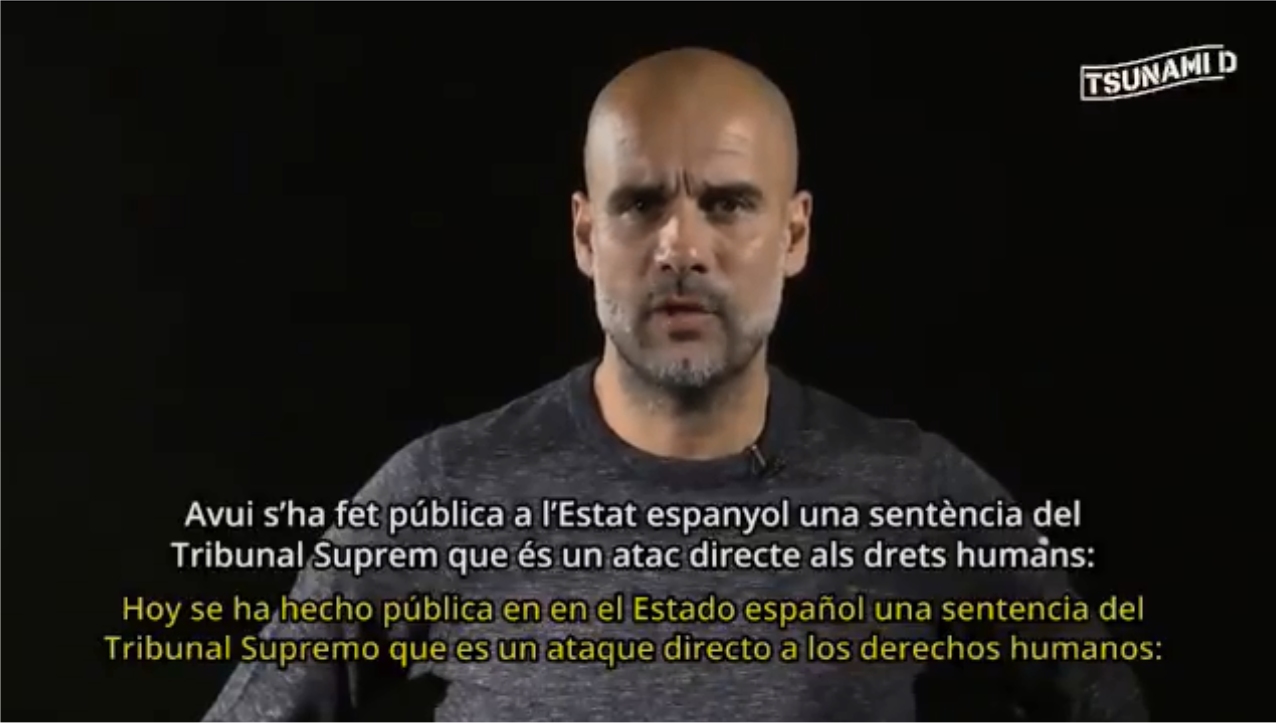 Guardiola y sentencia a líderes independentistas en Cataluña: Es un ataque directo a los DD.HH.