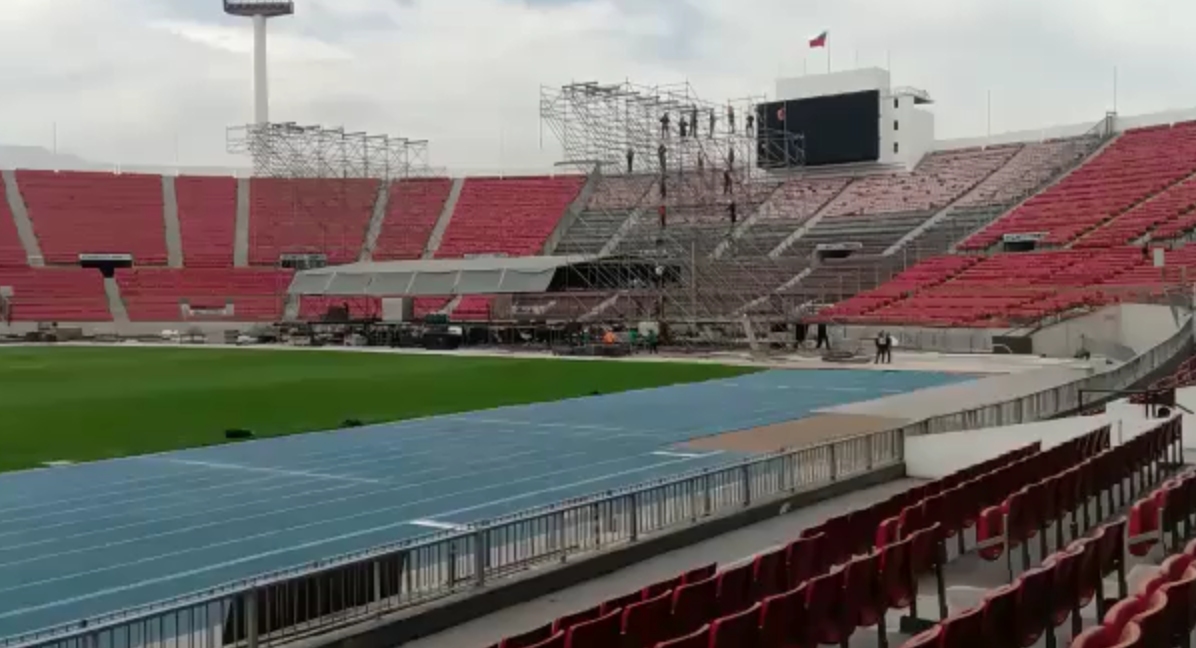 De cara al crucial U-Iquique: Así quedó la cancha del Estadio Nacional tras el recital de Iron Maiden