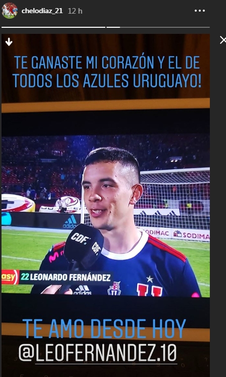 Marcelo Díaz a Leonardo Fernández: “Te ganaste mi corazón y el de todos los azules”