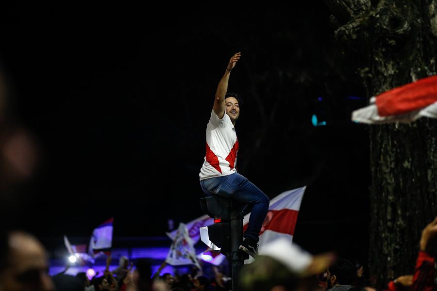 La multitudinaria recepción al plantel de River Plate en Núñez