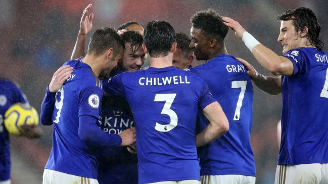 Leicester consiguió una goleada histórica sobre Southampton en la Premier League