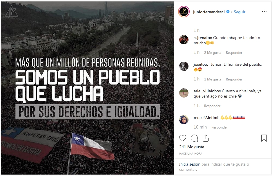 Junior Fernandes: A no bajar los brazos, la lucha continua y nuestro objetivo debe ser claro