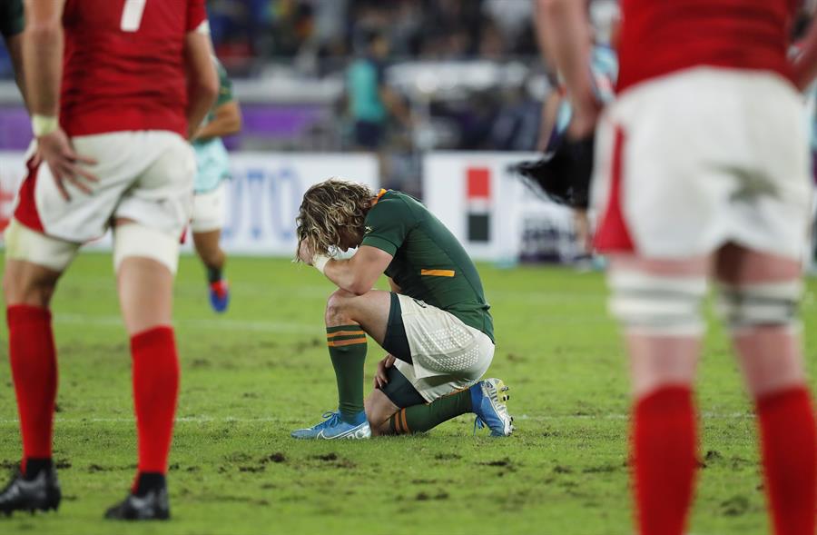 La sufrida victoria de Sudáfrica ante Gales en la semifinal del Mundial de Rugby en Japón