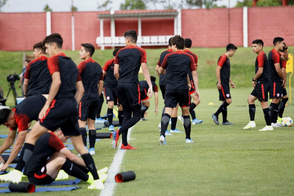 La Roja sub 17 cumplió con su última práctica de cara al choque con Haití