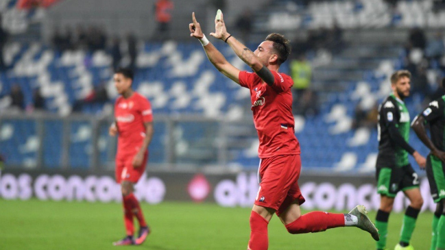 Erick Pulgar jugó en valioso triunfo de Fiorentina sobre Sassuolo