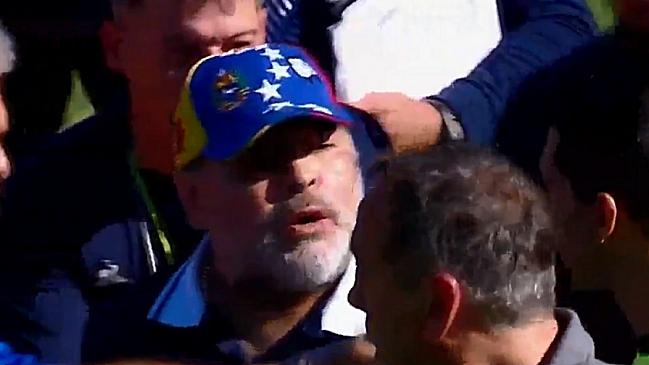 Diego Maradona tuvo tenso encuentro con la “Gata” Fernández en el clásico de La Plata