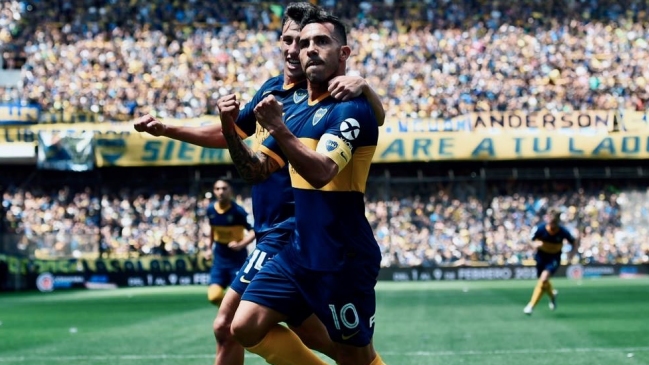 Carlos Tévez anotó un golazo en la abultada victoria de Boca Juniors sobre Arsenal