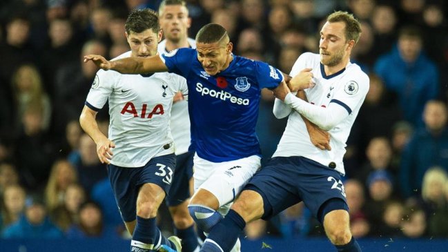 Premier League: Everton levantó un empate frente a Tottenham en los descuentos
