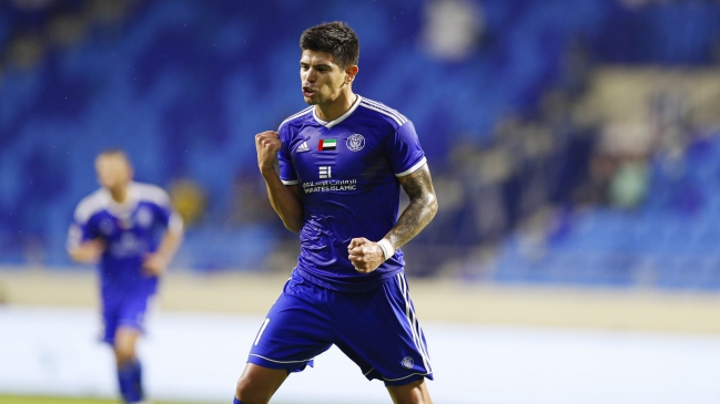 Esteban Pavez anotó su primer gol por Al Nasr en los Emiratos Arabes