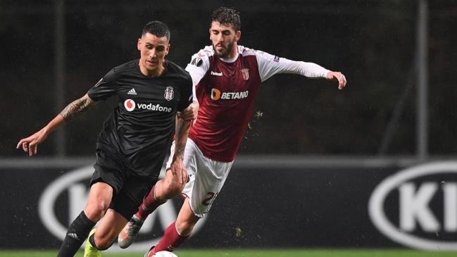 Besiktas de Enzo Roco perdió con SC Braga y firmó su eliminación en la Europa League