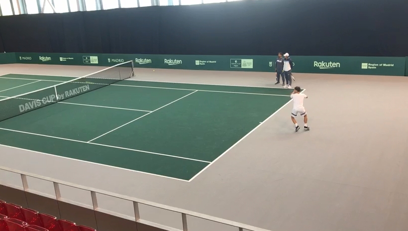 Diego Schwartzman se alista para su estreno en la Copa Davis ante Chile