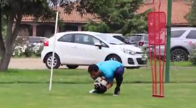 Así fue el entrenamiento de Claudio Bravo con el plantel de O’Higgins