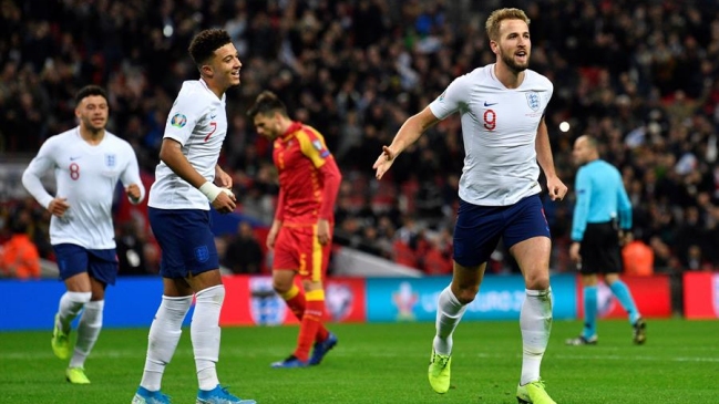 Harry Kane brilló con un triplete en el triunfo de Inglaterra sobre Montenegro