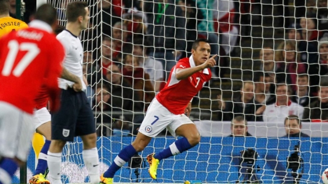 Este viernes se cumplieron seis años de los dos golazos de Alexis a Inglaterra en Wembley
