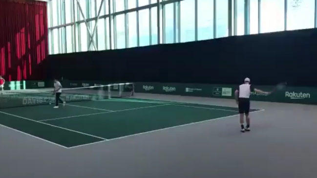 Cristian Garin entrenó con el legendario Andy Murray