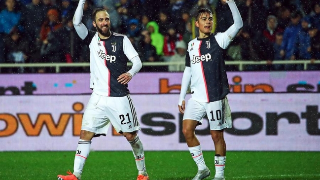 Higuaín y Dybala guiaron la victoria de Juventus sobre Atalanta