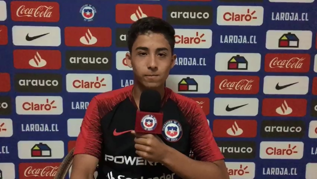 Lucas Assadi, volante de la Roja sub 15: Espero ser un líder en la cancha y aportar con goles