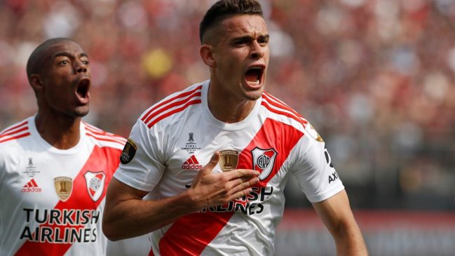 Santos Borré cobró la primera diana de River Plate ante Flamengo en el Monumental de Lima