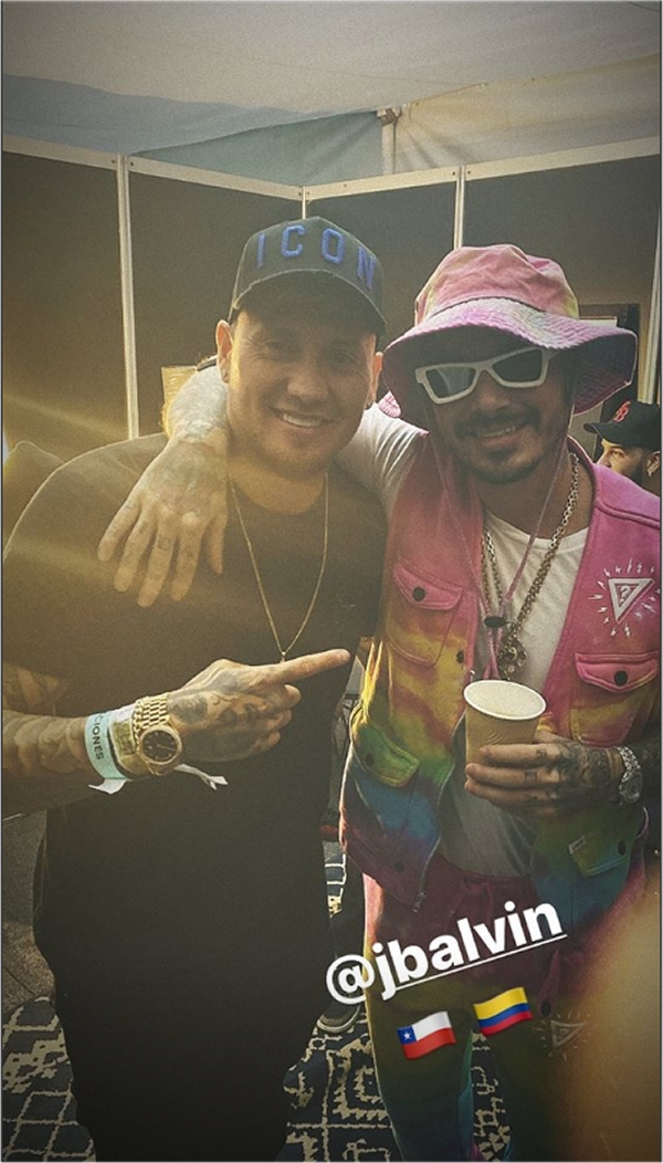 Nicolás Castillo compartió con Anuel AA y J Balvin en Flow Fest en México