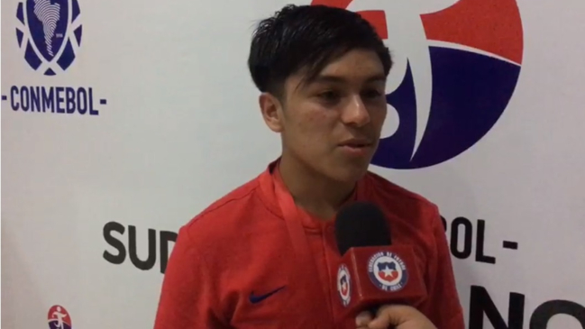 Bastián Silva, volante de la Sub 15: Estoy muy feliz por debutar y gracias a mi actitud pude anotar