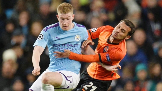 Manchester City selló su paso a octavos de la Champions tras empatar ante Shaktar Donetsk