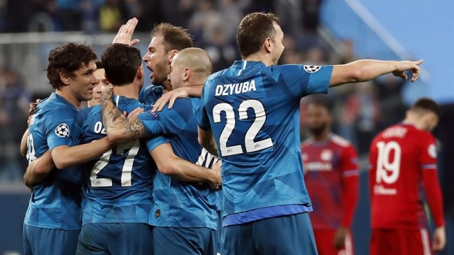 Zenit venció a Olympique de Lyon y se ilusiona con octavos en la Champions